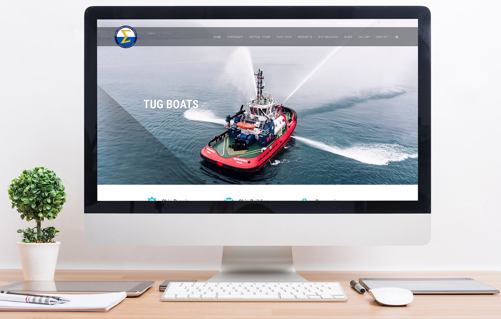 eregliship - Ereğli Shipyard Web Tasarım Çalışması