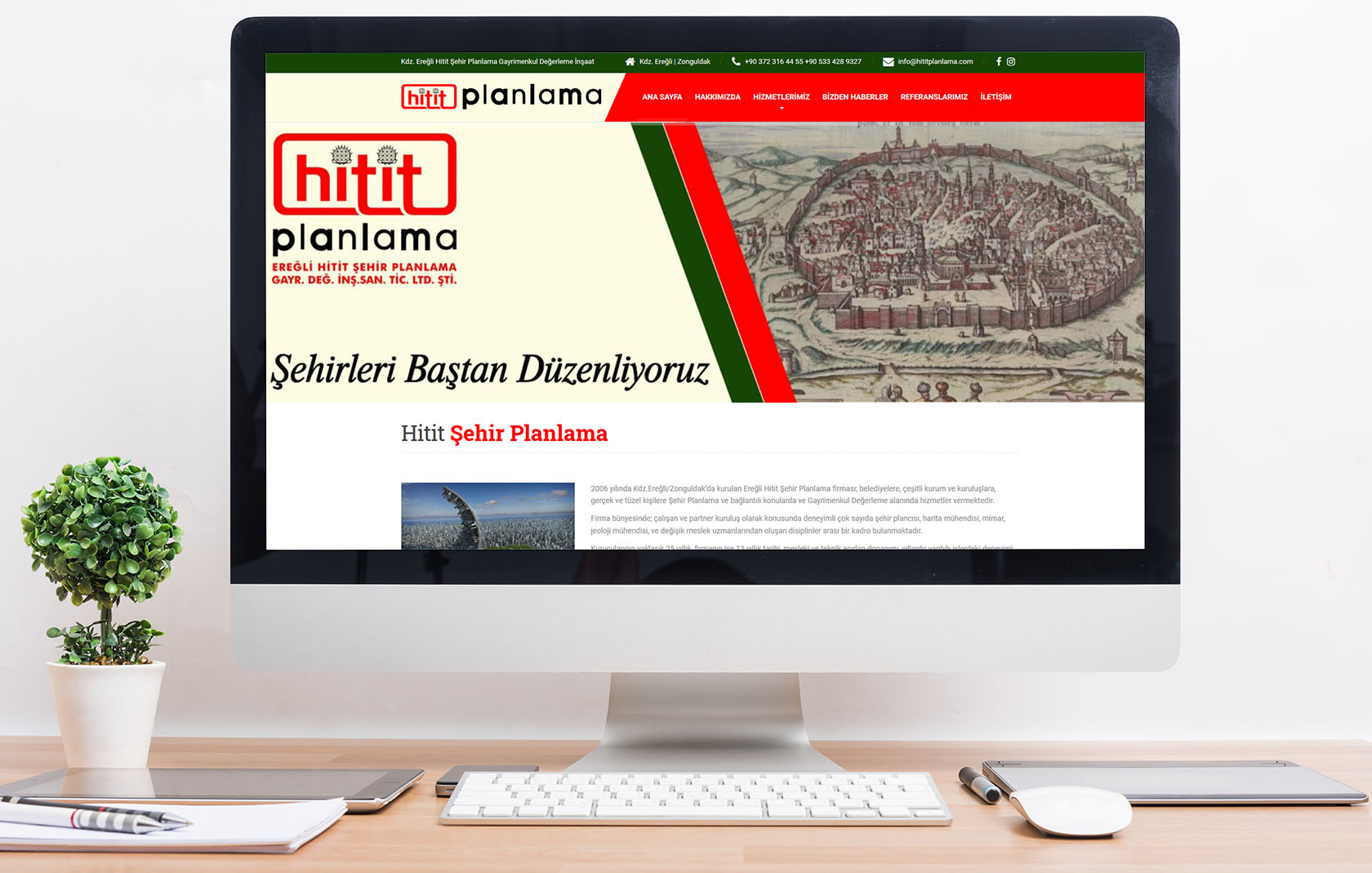 hititplanlama - Hitit Şehir Planlama Web Tasarım Çalışması