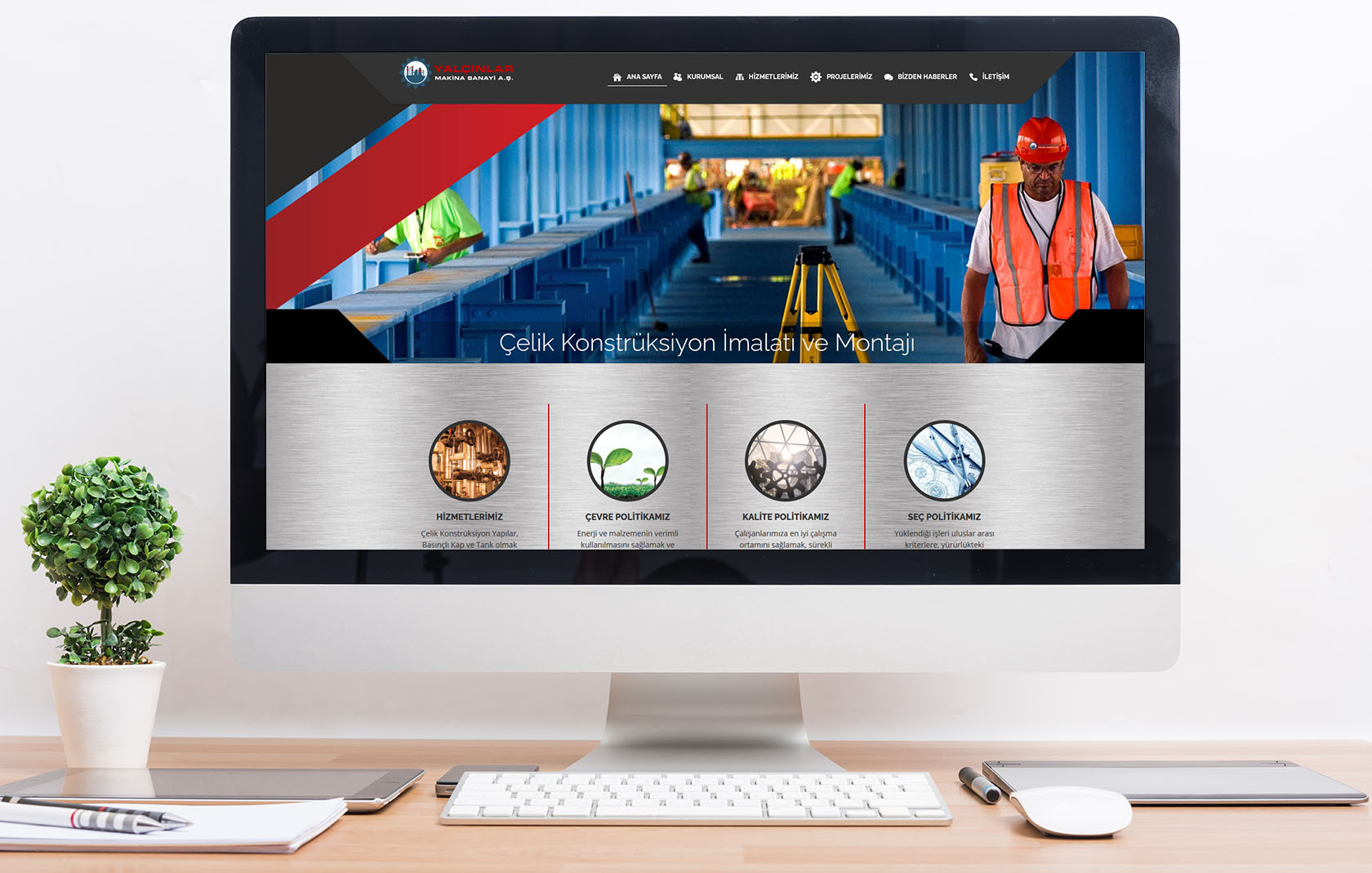 yalcinlar - Yalçınlar Makina Sanayi Web Tasarım Çalışması